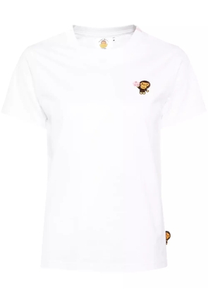 *BABY MILO® STORE BY *A BATHING APE® logo-embroidered T-shirt - White