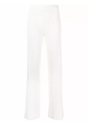 MRZ ribbed knitted trousers - White
