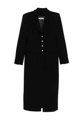 Alessandra Rich jewel-buttoned coat - Black