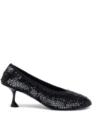 Proenza Schouler Tee sequinned pumps - Black