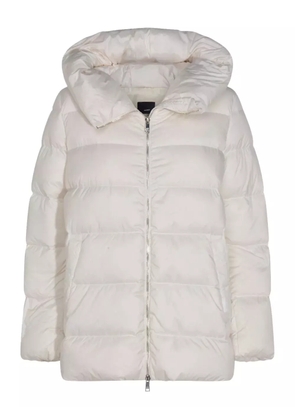 Add hooded puffer coat - Neutrals