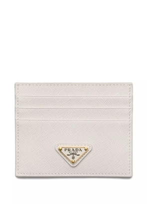 Prada Saffiano leather cardholder - White