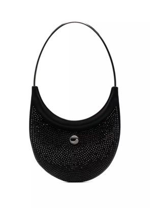 Coperni Ring Swipe crystal-embellished bag - Black