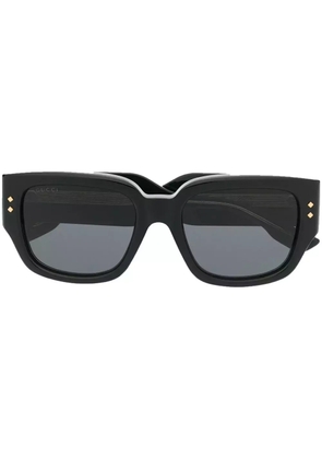 Gucci Eyewear logo square-frame sunglasses - Black