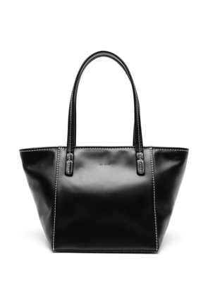 BY FAR Bar leather tote bag - Black