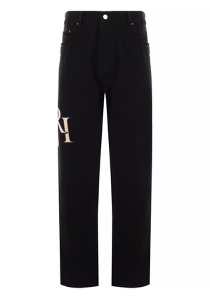 AMIRI Staggered Logo Jeans - Black