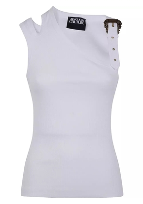 Versace Jeans Couture Baroque buckle tank top - White