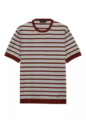 Prada striped cotton T-shirt - Red