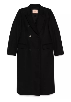 TWINSET double-breasted coat - Black