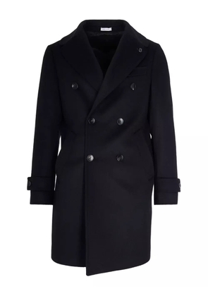 BRERAS MILANO double-breasted wool coat - Black