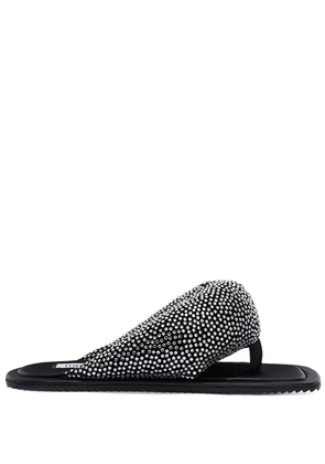 The Attico Indie Max flip flops - Black