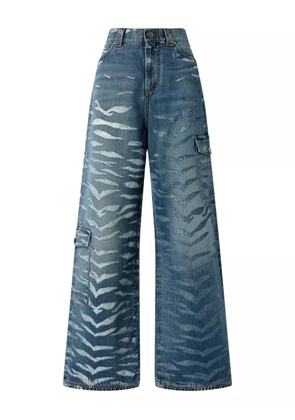 PINKO zebra-print jeans - Blue