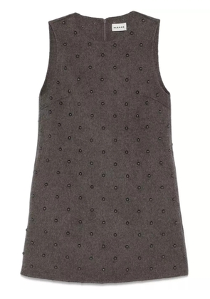 P.A.R.O.S.H. stud-embellished dress - Grey