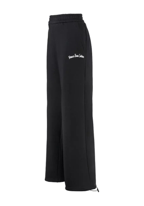 Versace Jeans Couture embroidered-logo drawstring track trousers - Black