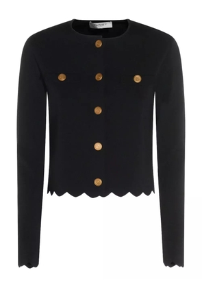 TWINSET buttoned-up scalloped jacket - Black