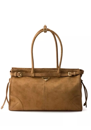 Prada large Bonnie tote bag - Brown