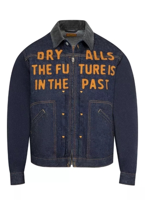 Human Made Work zip-up denim jacket - Blue