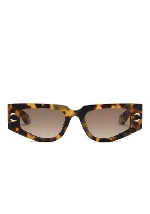 Roberto Cavalli geometric-frame sunglasses - Brown