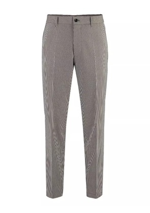 BOSS houndstooth-pattern trousers - Neutrals