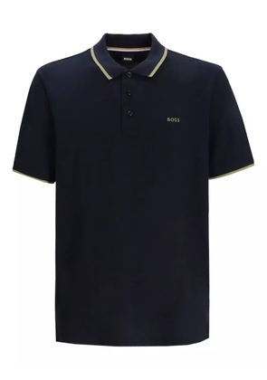BOSS Paddy contrasting-collar polo shirt - Blue