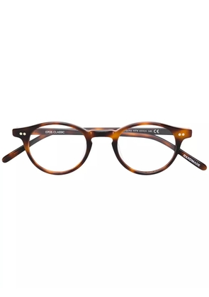 Epos round framed glasses - Brown