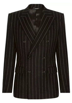 Dolce & Gabbana pinstripe double-breasted blazer - Black