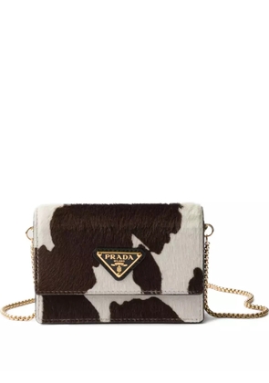 Prada printed shoulder bag - White