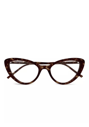 Saint Laurent Eyewear cat-eye glasses - Brown