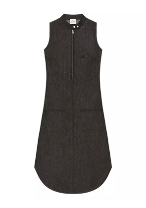 Courrèges zip-front sleeveless dress - Grey