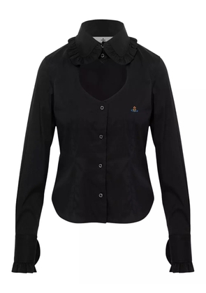Vivienne Westwood ruffled cutout shirt - Black