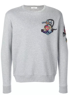 Valentino Garavani embroidered sweatshirt - Grey