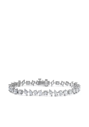 Jewels Aficionado 18K white gold diamond confetti tennis bracelet - Silver
