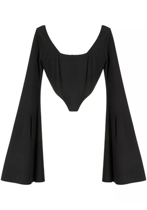 Natasha Zinko jersey corset top - Black