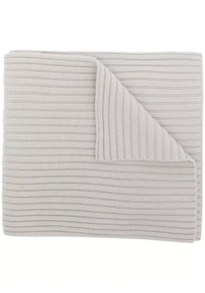 N.Peal chunky rib-knit scarf - Neutrals
