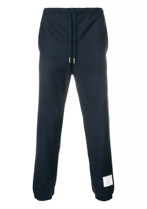 Thom Browne drawstring-waist wool track pants - Blue