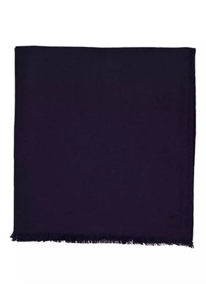 TOM FORD fringed wool scarf - Blue
