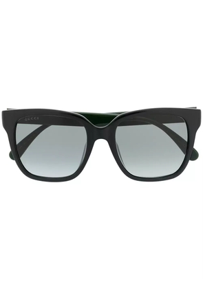 Gucci Eyewear square-frame Web-stripe sunglasses - Black
