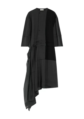 LEMAIRE asymmetrical pleated blouse dress - Black