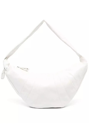 LEMAIRE Croissant leather shoulder bag - White