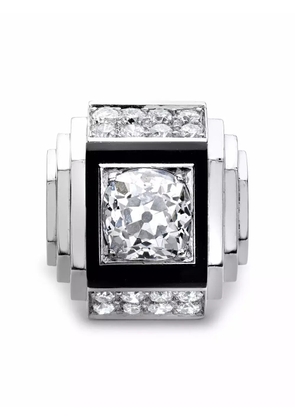 René Boivin pre-owned platinum Art Deco cocktail diamond ring - Silver