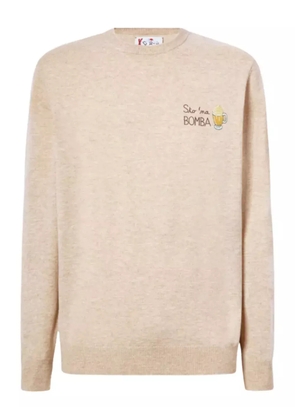 MC2 Saint Barth embroidered-motif crew-neck sweater - Neutrals
