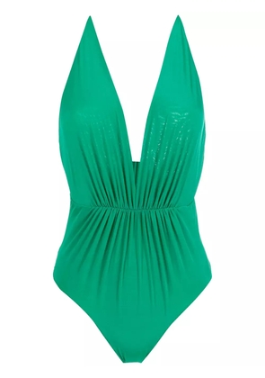 Clube Bossa Clavert plunging back swimsuit - Green
