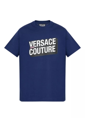 Versace Jeans Couture logo-print T-shirt - Blue