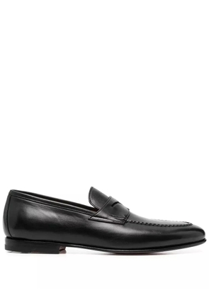 Santoni Penny leather loafers - Black
