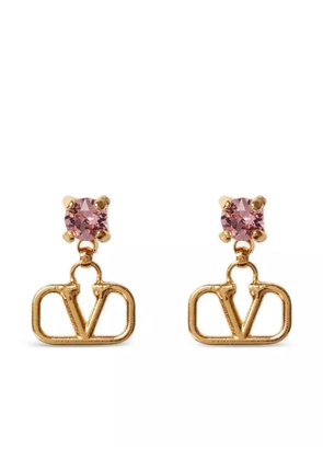 Valentino Garavani VLogo Signature crystal-embellished earrings - Gold