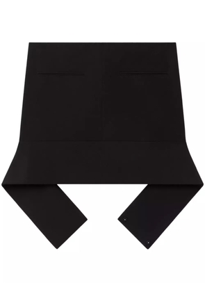 Courrèges belted mini skirt - Black