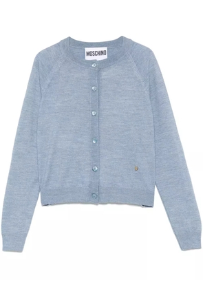 Moschino crew-neck cardigan - Blue