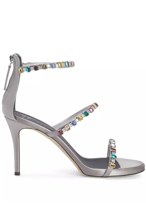 Giuseppe Zanotti Harmony Diamond 100mm sandals - Grey
