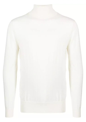 N.Peal roll neck cashmere sweatshirt - White
