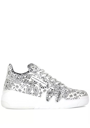 Giuseppe Zanotti Talon paisley-print sneakers - White